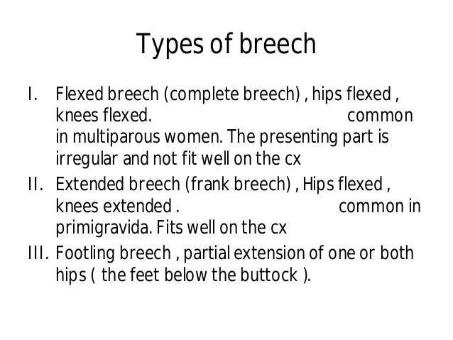 Breech presentation