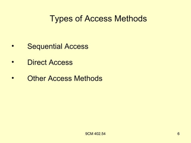 What Are Access Methods? _ Access method – NKAXF