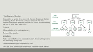 File and IO system.pptx Access methods in file system, directory and ...