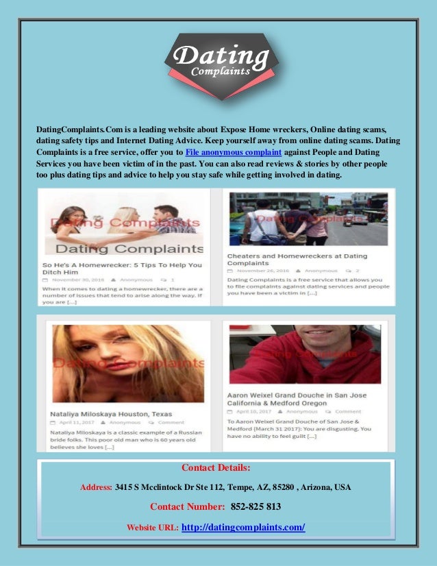 File anonymous complaint