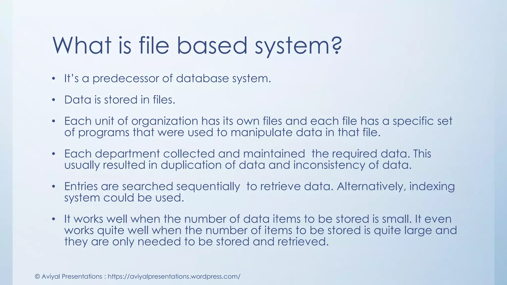 File based approach | PDF | Databases | Computer Software and Applications