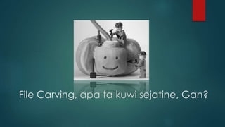 File Carving, apa ta kuwi sejatine, Gan?
 