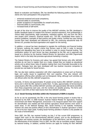 Overview of Social Farming and Rural Development | PDF