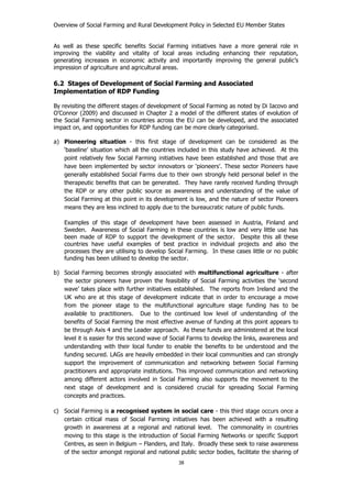 Overview of Social Farming and Rural Development | PDF
