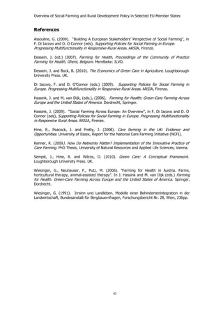 Overview of Social Farming and Rural Development | PDF