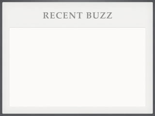 RECENT BUZZ
 