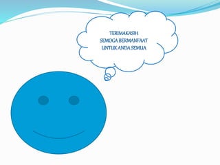 TERIMAKASIH
SEMOGABERMANFAAT
UNTUKANDASEMUA
 