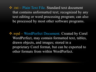 Txtp File extensions | PPTX