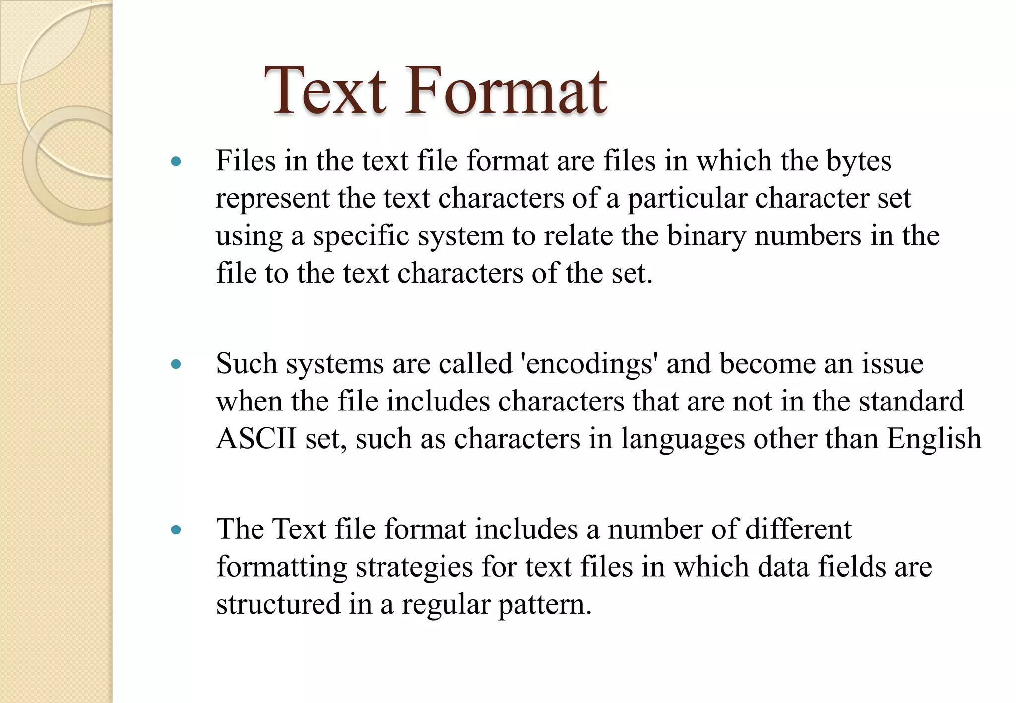 File formats and its types | PPTX | Digital Audio | Computer Software ...