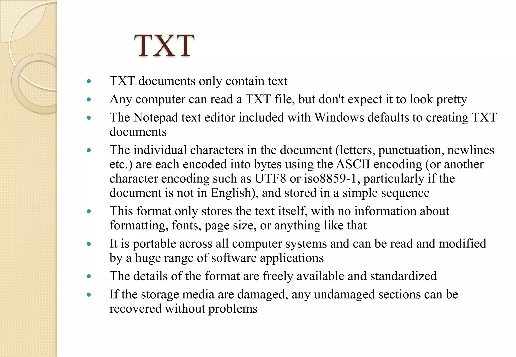 File formats and its types | PPTX | Digital Audio | Computer Software ...