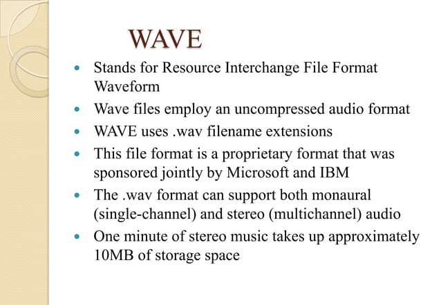 File formats and its types | PPTX | Digital Audio | Computer Software ...