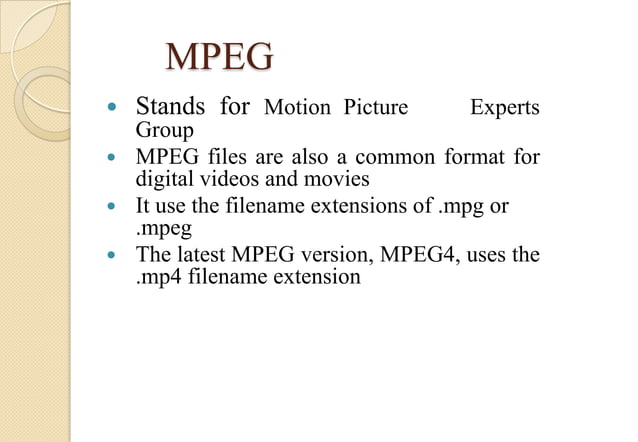 File formats and its types | PPT