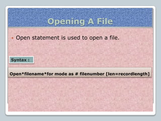 Filehandling | PPTX