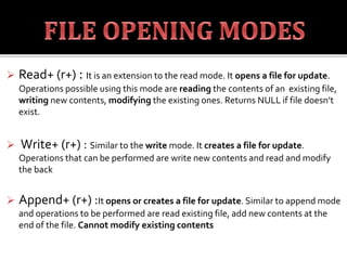 File handling in c | PPTX