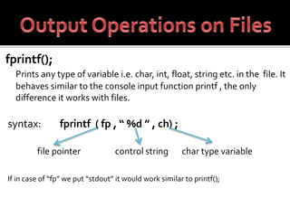 File handling in c | PPTX