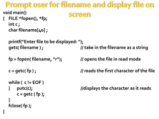 File handling in c | PPTX