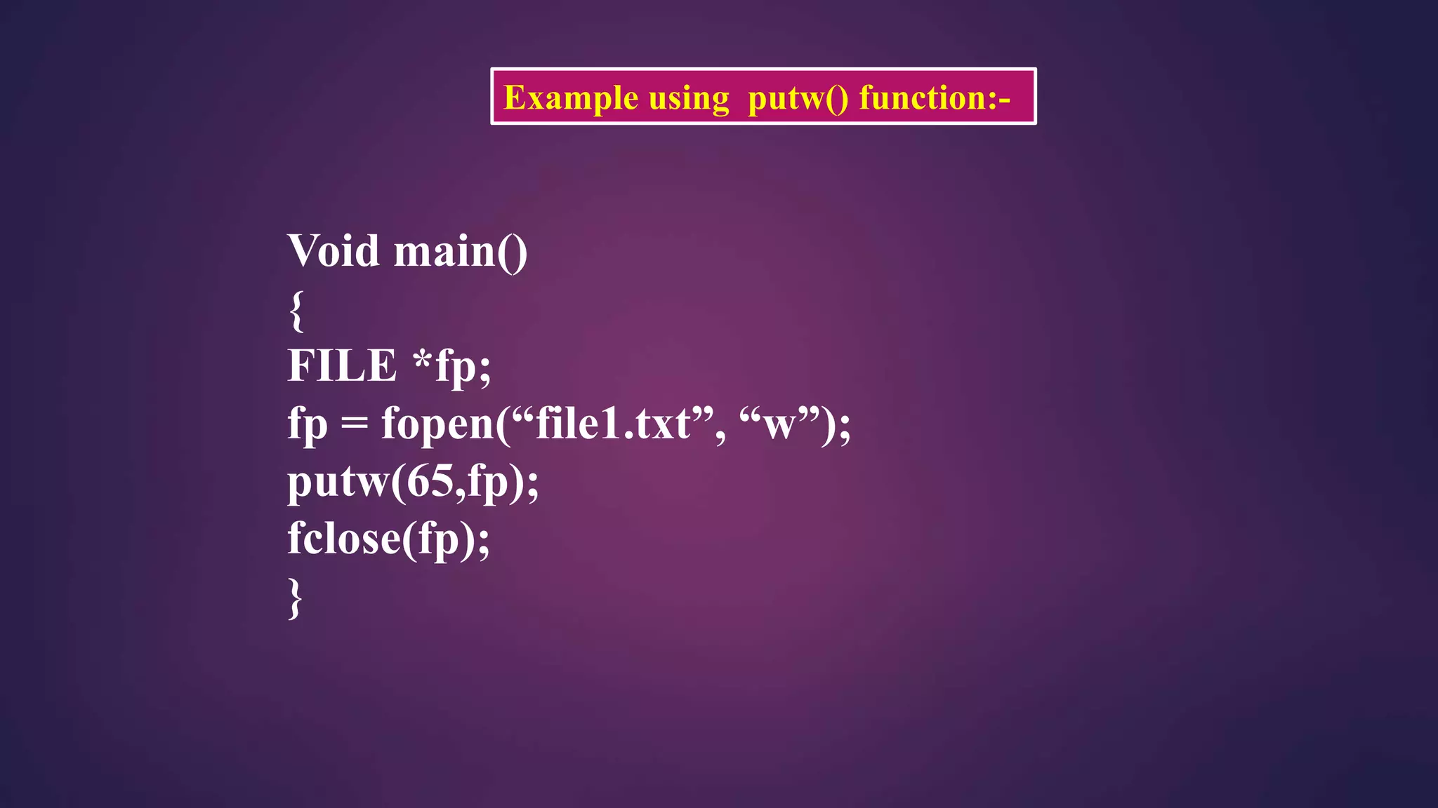 File handling in c | PPTX