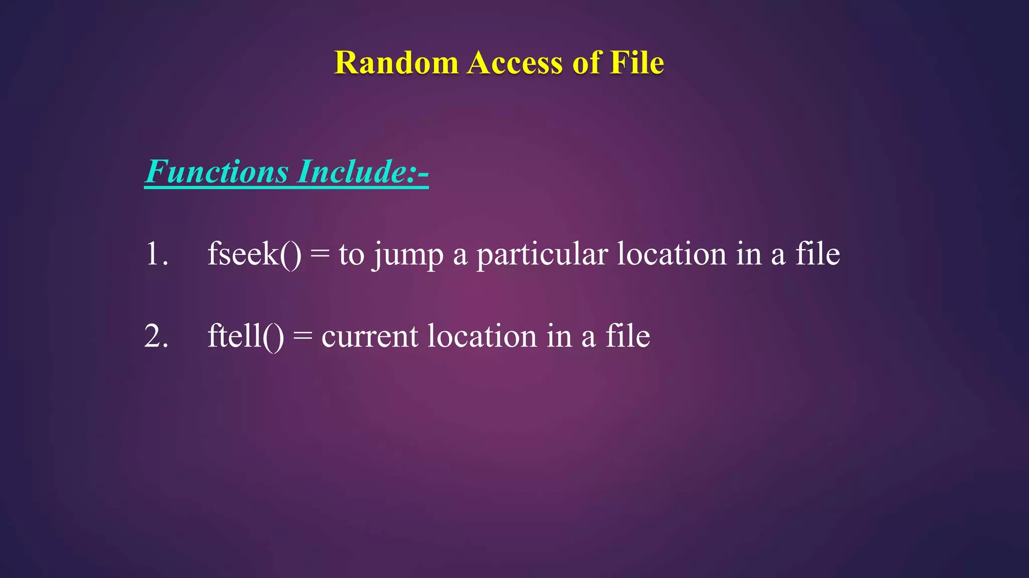 File handling in c | PPTX