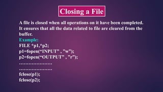 File handling in c | PPT