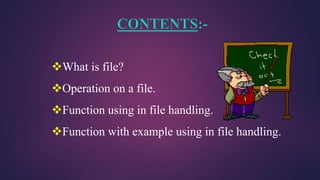 File handling in c | PPTX