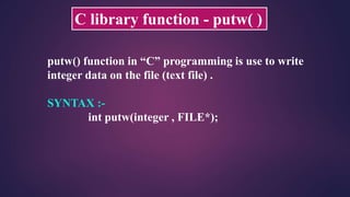 File handling in c | PPT