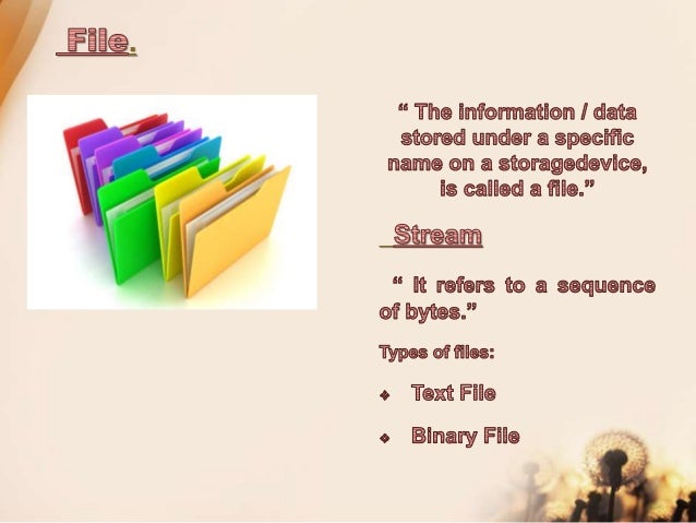 File handling