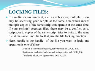 Example Locked Script File handling | PPTX
