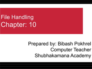 File handling | PPTX