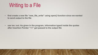 File handling | PPTX