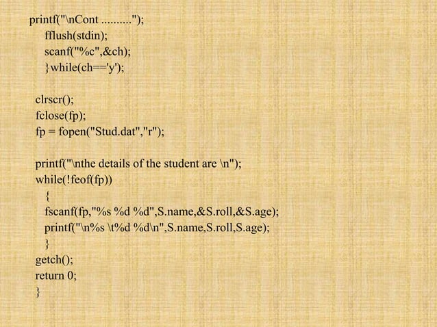 File handling With Solve Programs | PPT