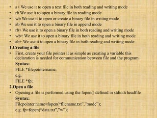 File handling With Solve Programs | PPT