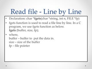 File Handling in C Programming | PPT
