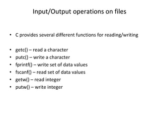 File Handling in C Programming for Beginners | PPT