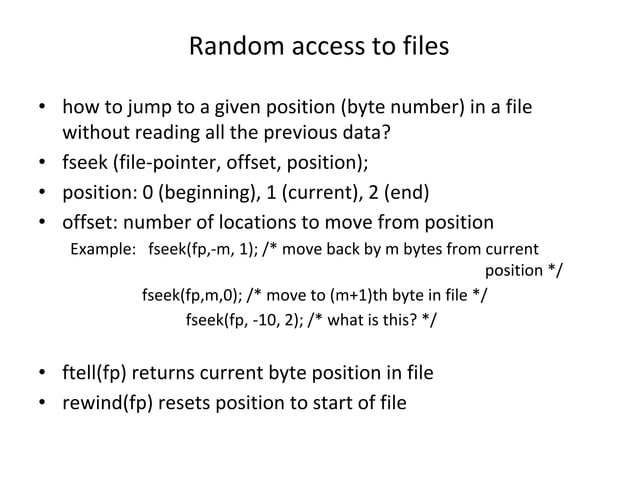 File Handling in C Programming for Beginners | PPT