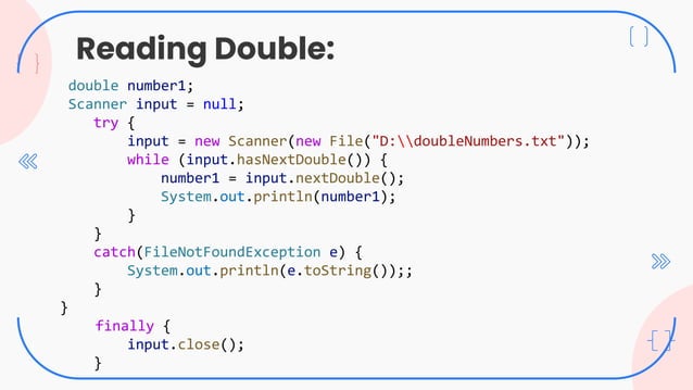 File Handlingb in java. A brief presentation on file handling | PPT
