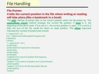 class 12 computer sceince ch file handling | PDF
