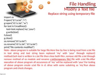 File handling Reading and Writing Data .pptx