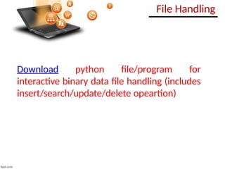 File handling Reading and Writing Data .pptx