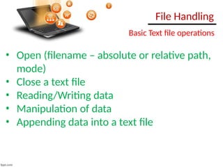 File handling Reading and Writing Data .pptx