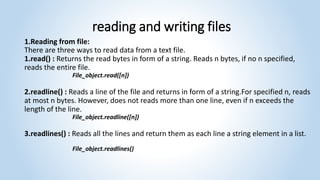 FIle Handling and dictionaries.pptx