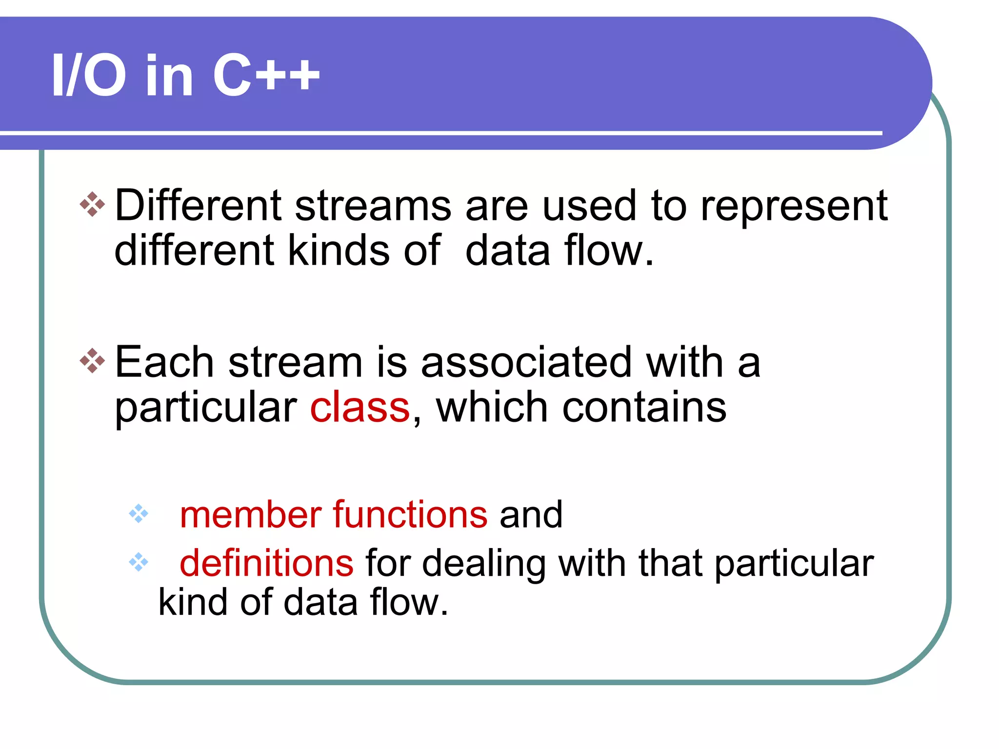 File Handling In C++ | PPT