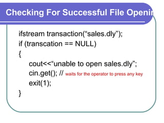 File Handling In C++ | PPT