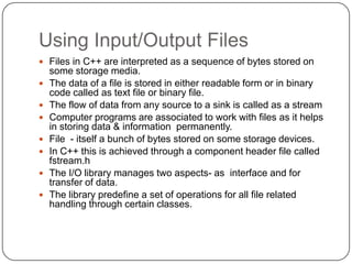 Basics of file handling | PPT