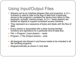Basics of file handling | PPT