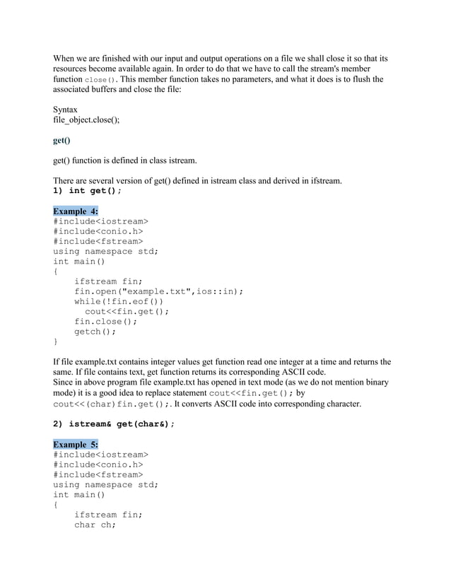 File handling in c++ | PDF
