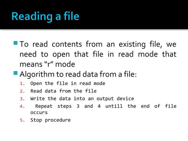 File handling in c | PPT | Programming Languages | Computing