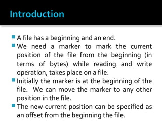 File handling in c | PPT | Programming Languages | Computing