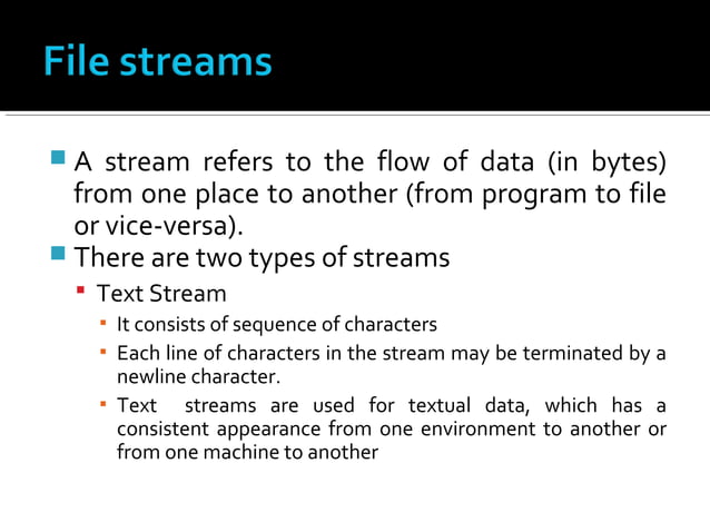 File handling in c | PPT | Programming Languages | Computing
