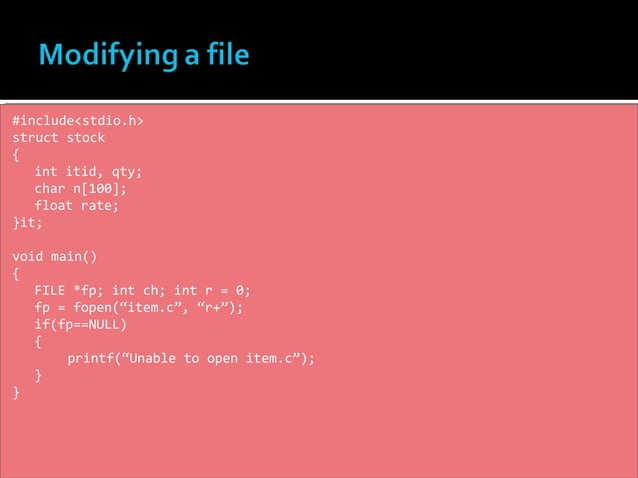 File handling in c | PPT