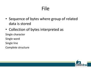 File handling in c | PPT